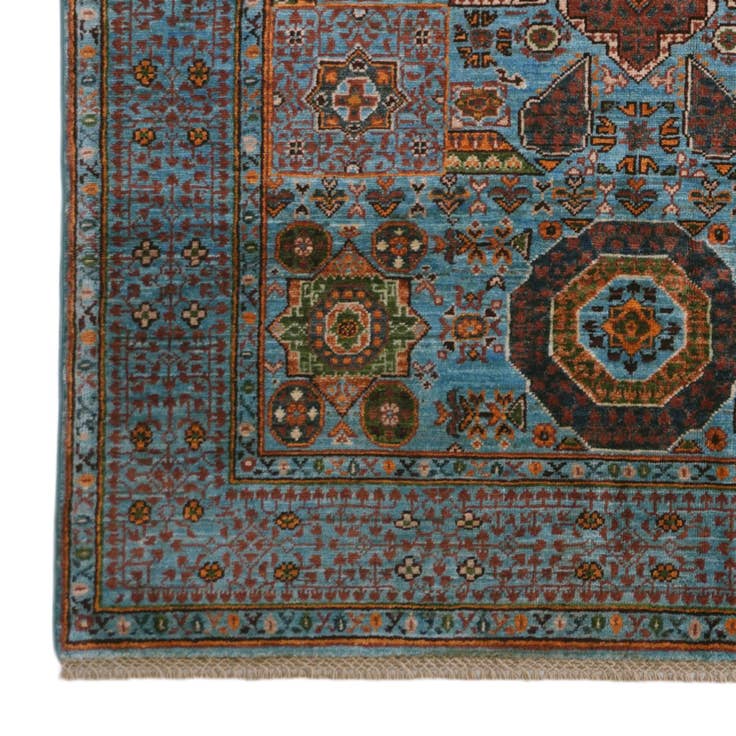 Detail image of 4' 2 x 5' 10 Hand Knotted Mamluk Ziegler Rug