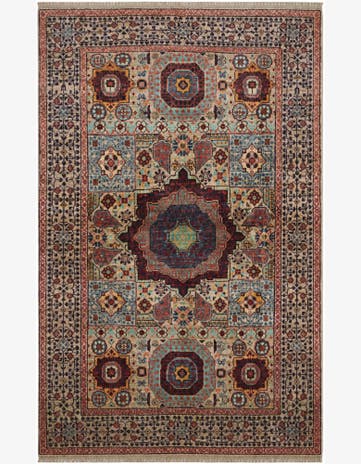 3' 6 x 5' 5 Hand Knotted Mamluk Ziegler Rug