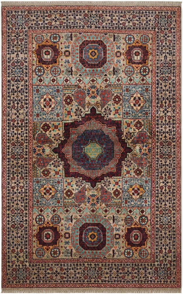 3' 6 x 5' 5 Hand Knotted Mamluk Ziegler Rug