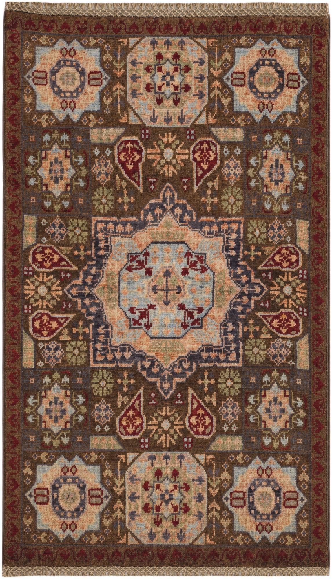2' x 3' 5 Hand Knotted Mamluk Ziegler Rug