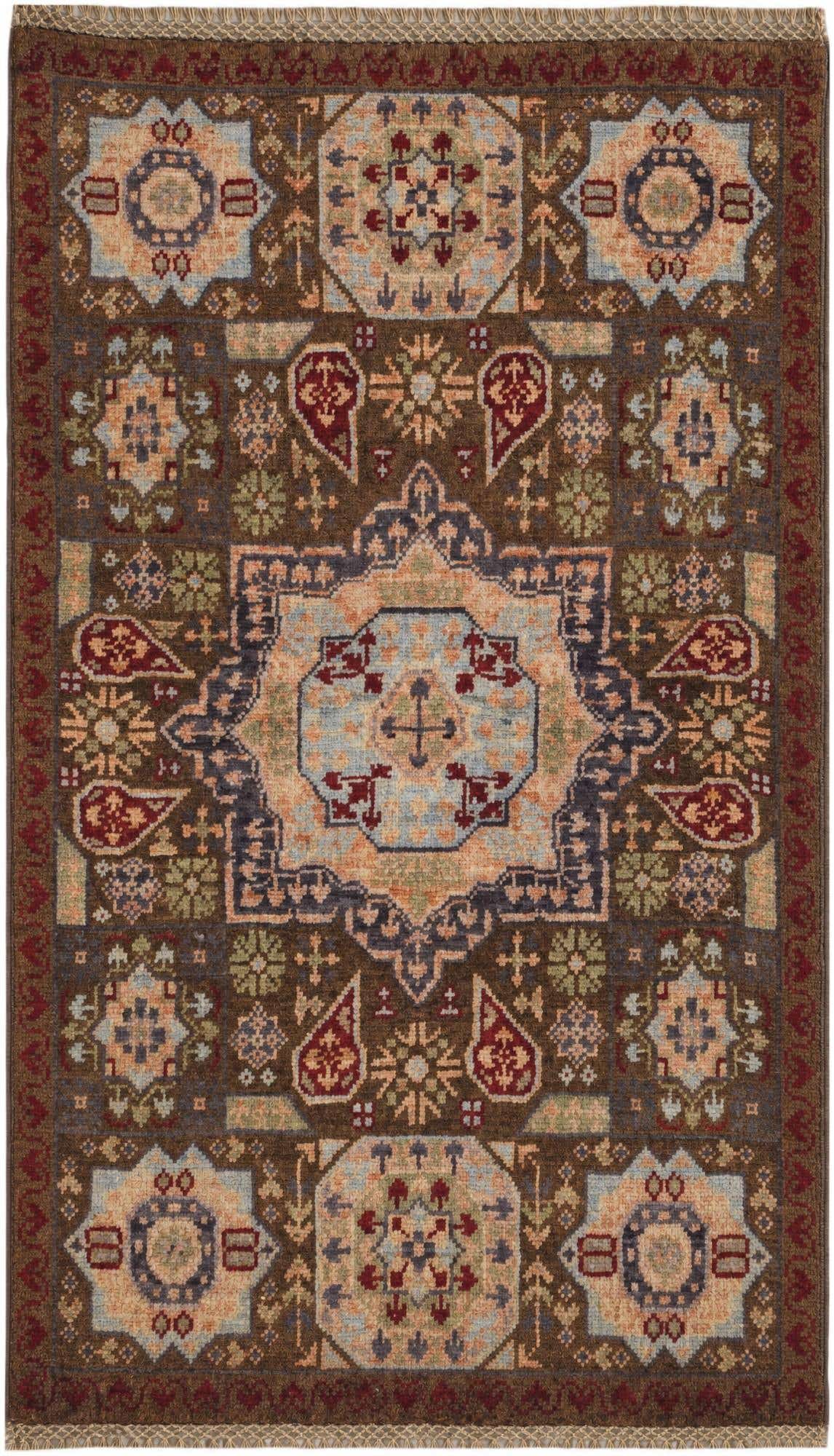 2' x 3' 5 Hand Knotted Mamluk Ziegler Rug