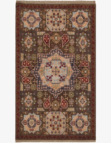 2' x 3' 5 Hand Knotted Mamluk Ziegler Rug