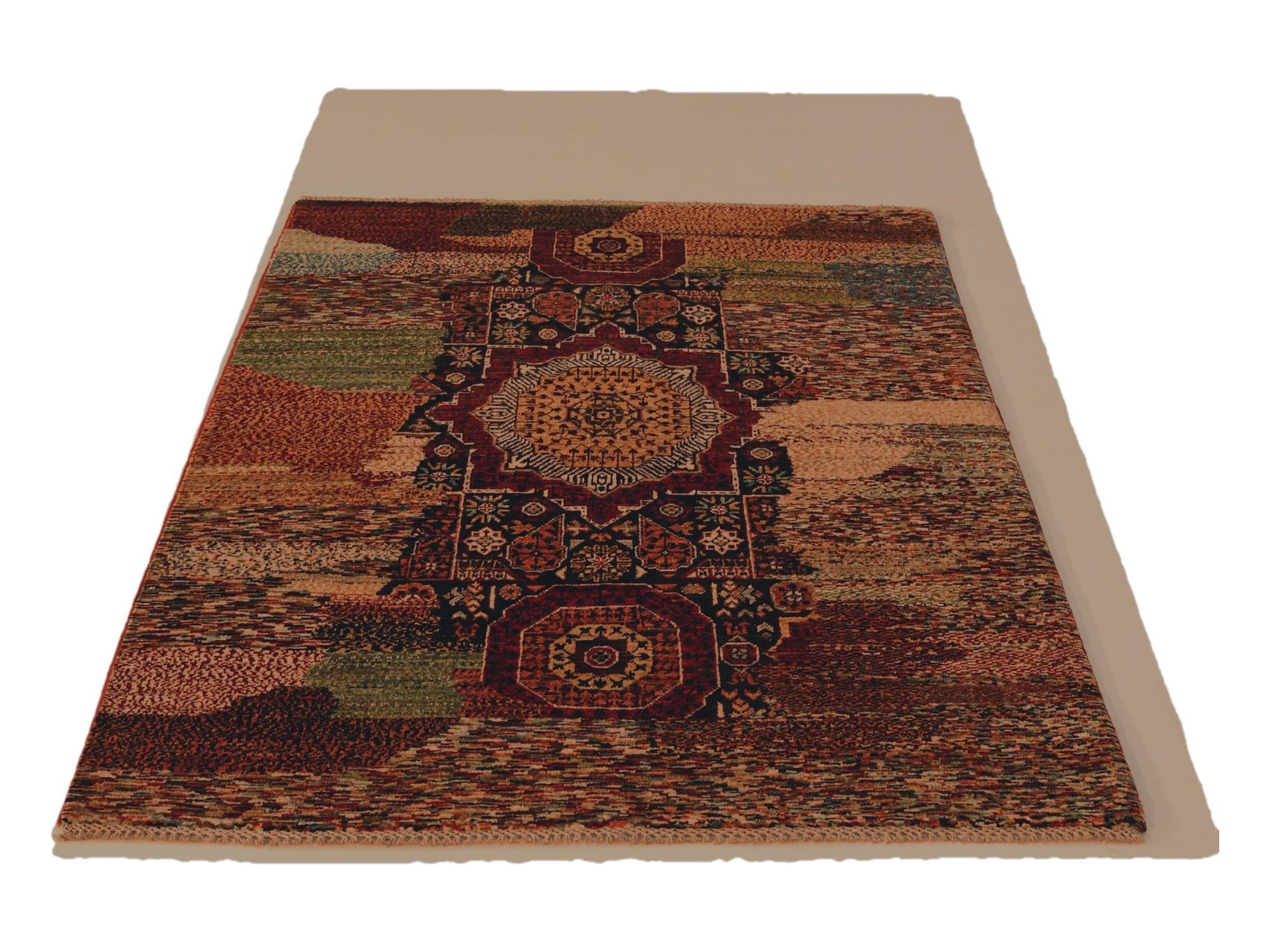 4' x 5' 11 Hand Knotted Mamluk Ziegler Rug
