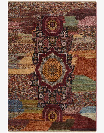 4' x 5' 11 Hand Knotted Mamluk Ziegler Rug
