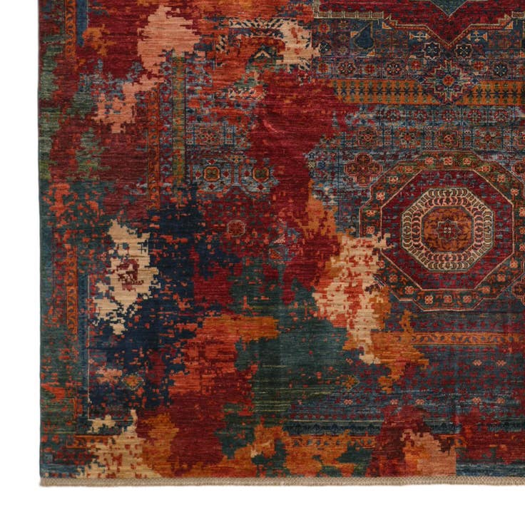 Detail image of 9' 1 x 12' 3 Hand Knotted Mamluk Ziegler Rug