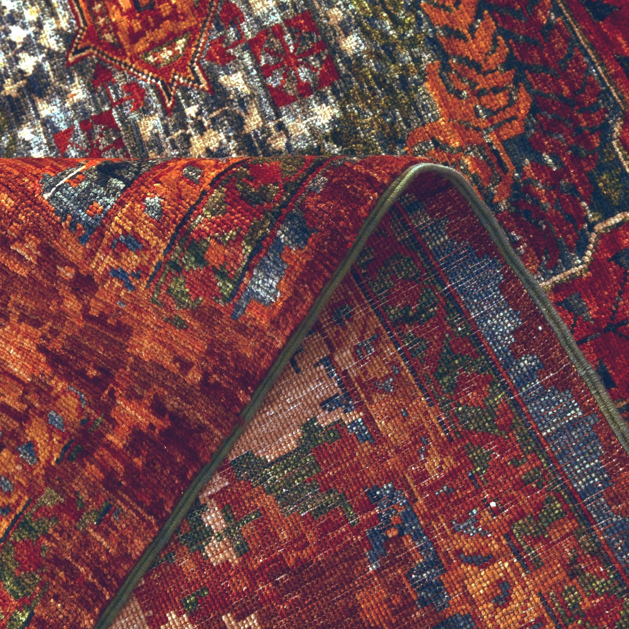 9' 1 x 12' 3 Hand Knotted Mamluk Ziegler Rug
