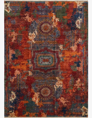 9' 1 x 12' 3 Hand Knotted Mamluk Ziegler Rug