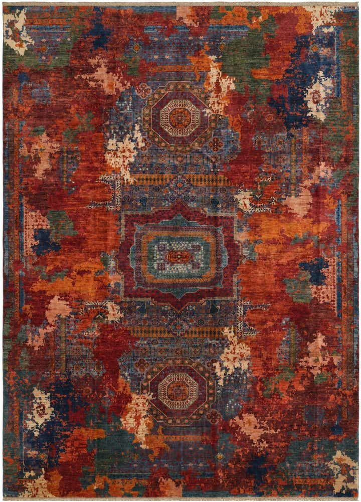9' 1 x 12' 3 Hand Knotted Mamluk Ziegler Rug