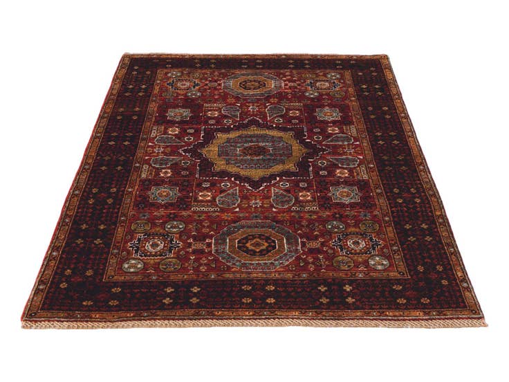 Detail image of 4' 1 x 5' 10 Hand Knotted Mamluk Ziegler Rug