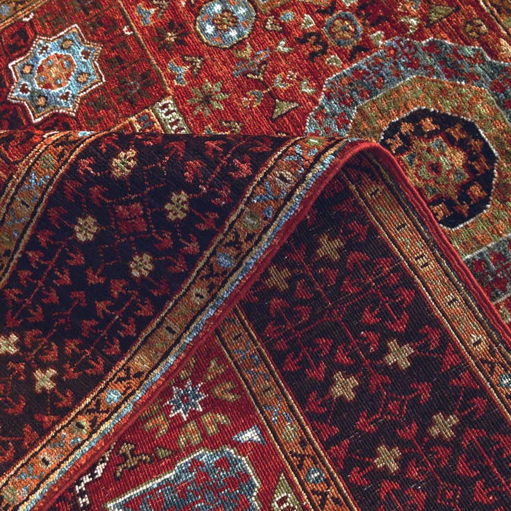 Detail image of 4' 1 x 5' 10 Hand Knotted Mamluk Ziegler Rug