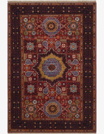 4' 1 x 5' 10 Hand Knotted Mamluk Ziegler Rug