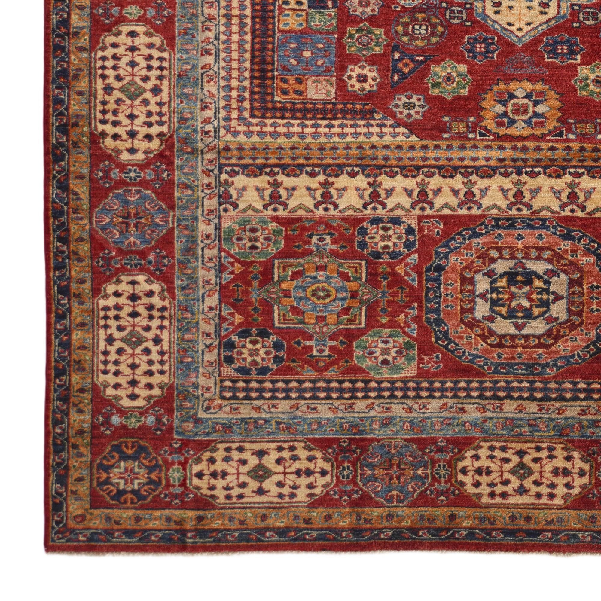 6' 3 x 9' Hand Knotted Mamluk Ziegler Rug