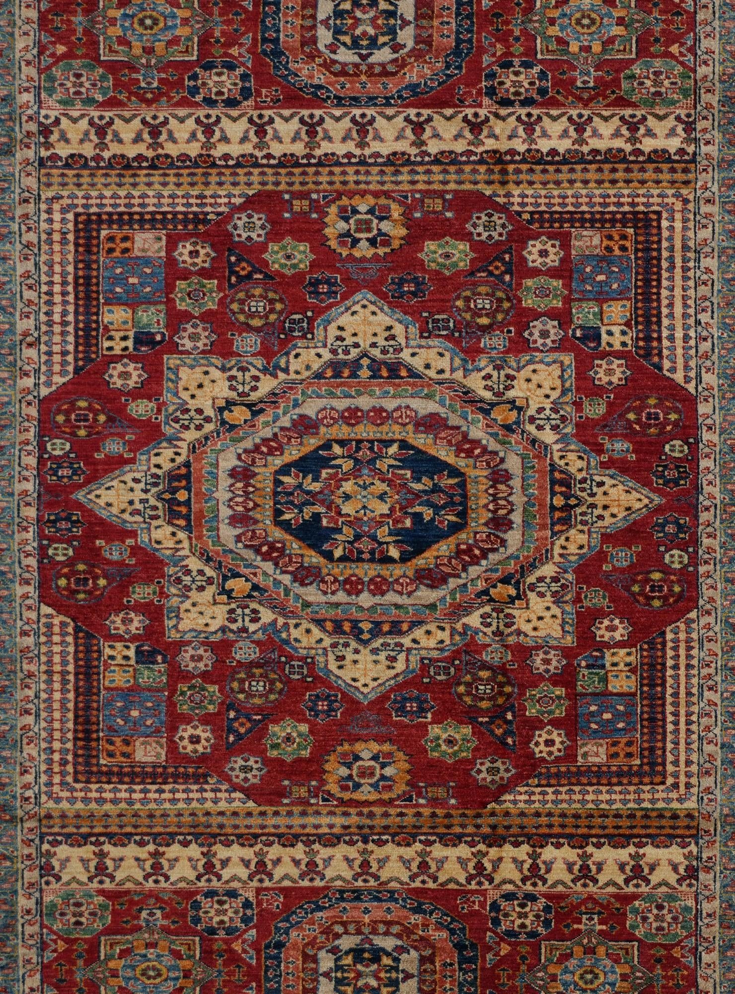 6' 3 x 9' Hand Knotted Mamluk Ziegler Rug