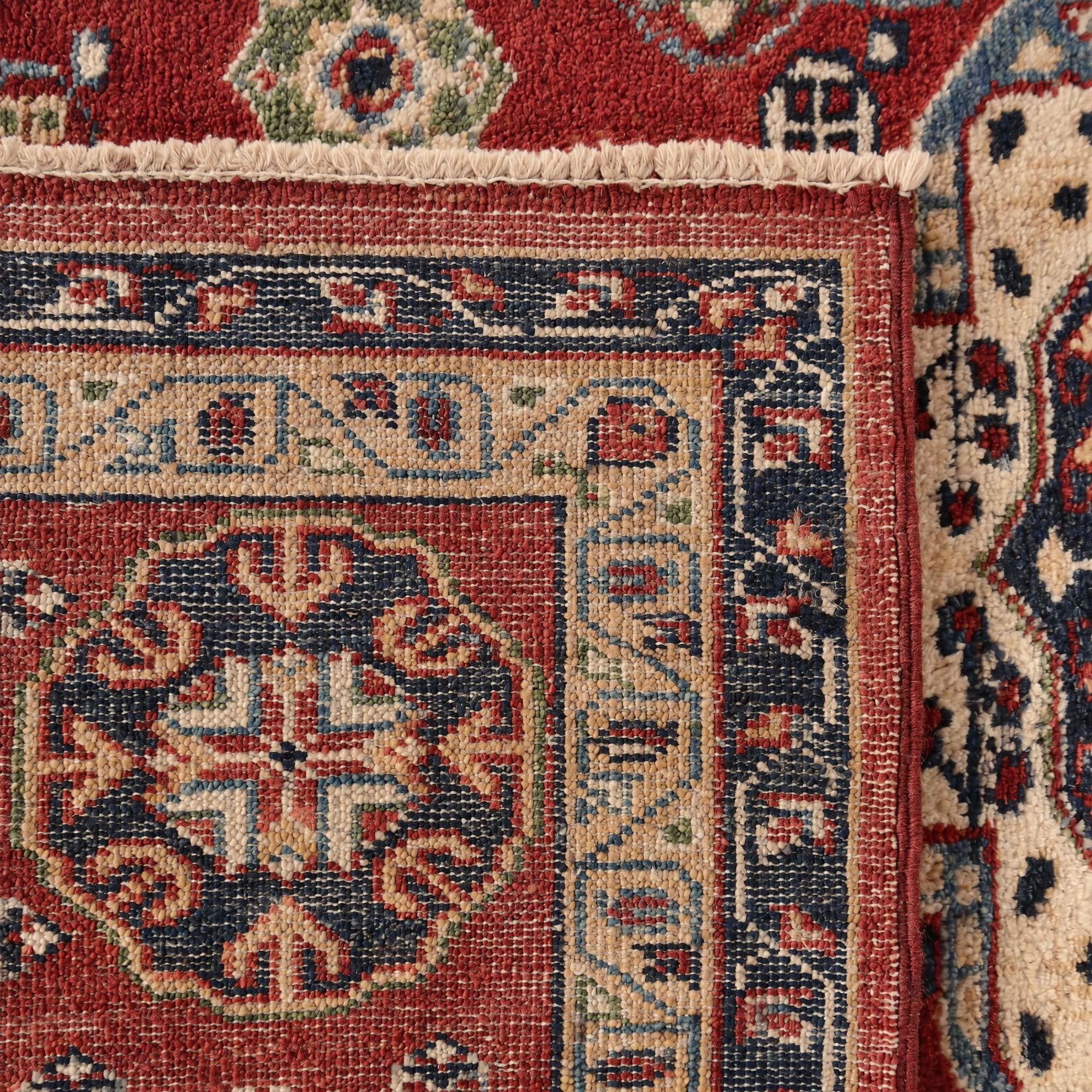 190cm x 275cm Hand Knotted Mamluk Ziegler Rug