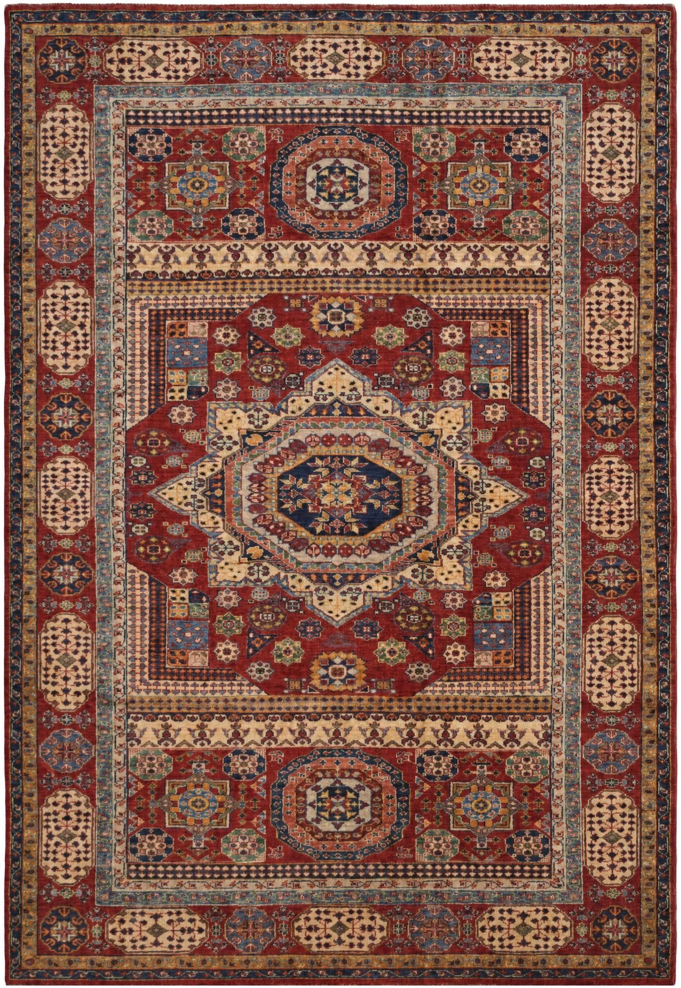 6' 3 x 9' Hand Knotted Mamluk Ziegler Rug