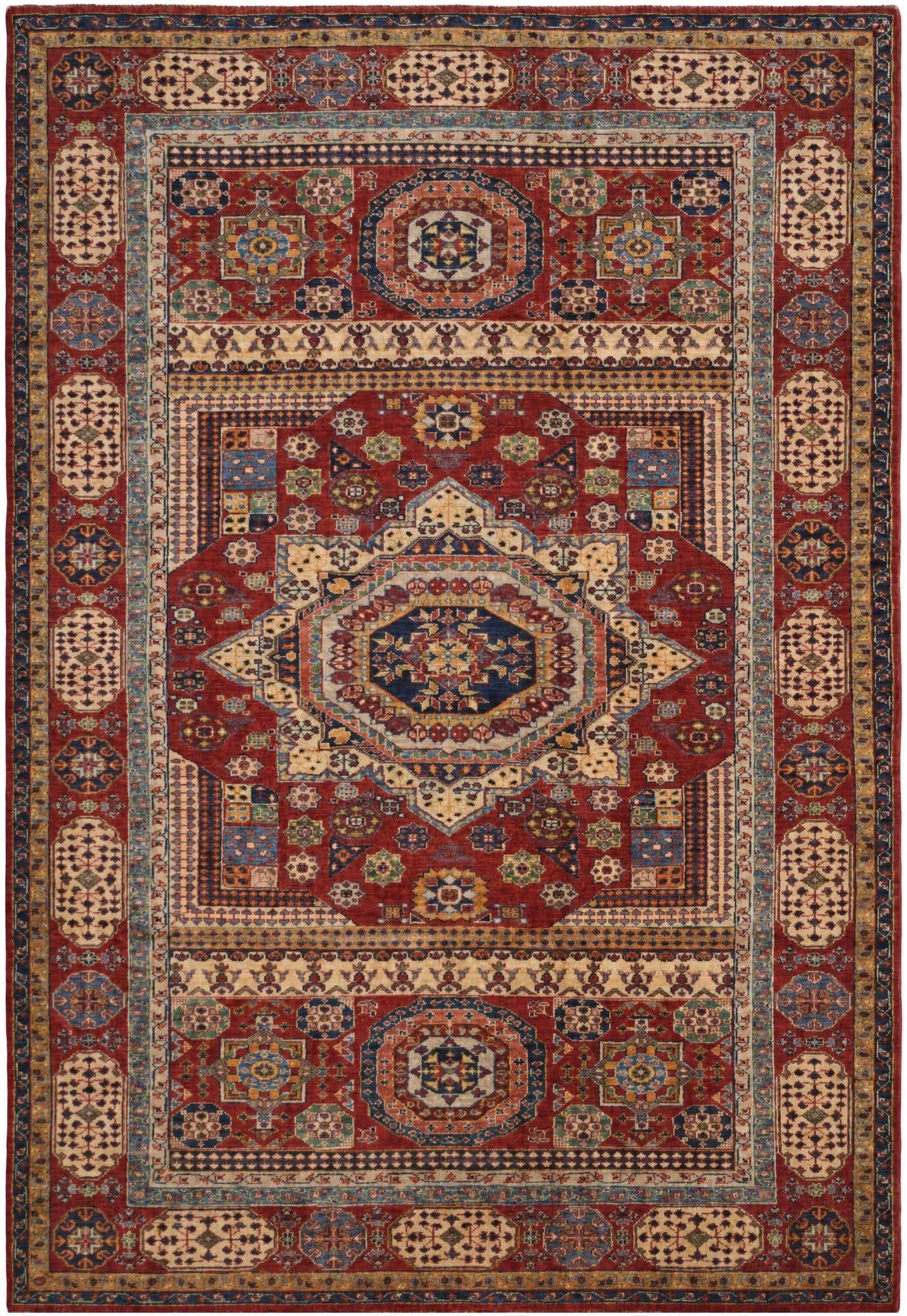 6' 3 x 9' Hand Knotted Mamluk Ziegler Rug