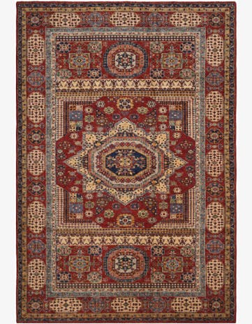 6' 3 x 9' Hand Knotted Mamluk Ziegler Rug