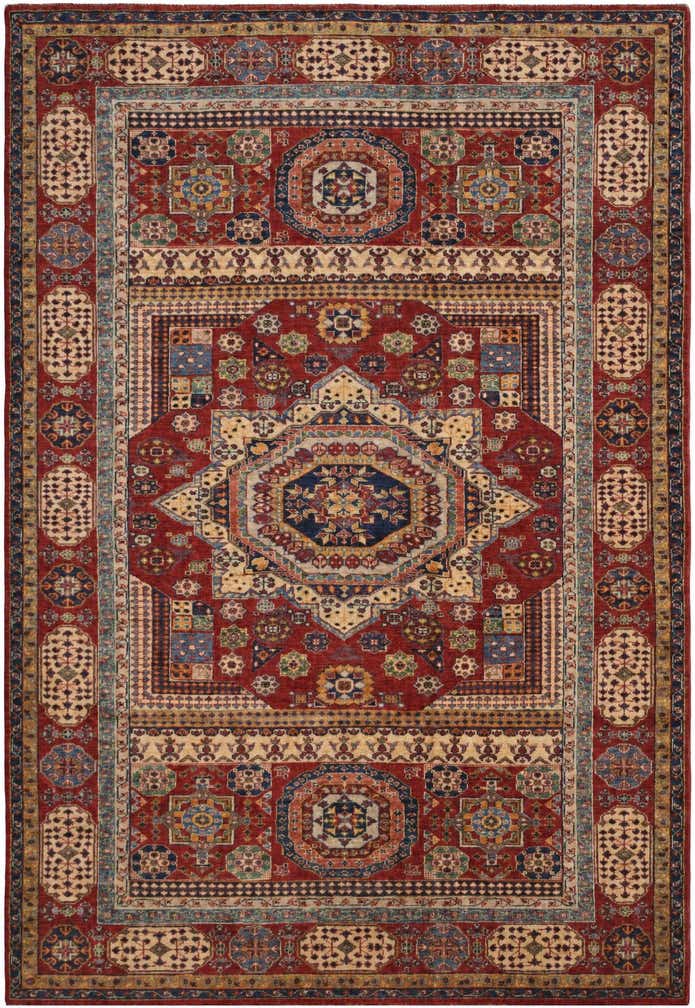 6' 3 x 9' Hand Knotted Mamluk Ziegler Rug