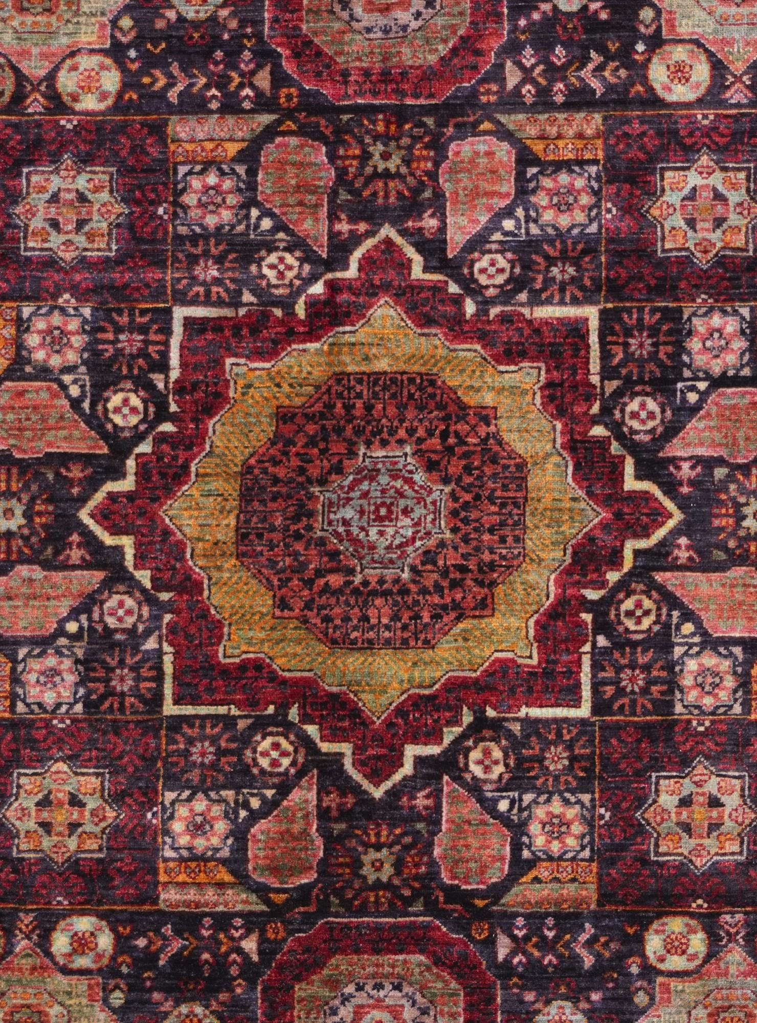 5' 1 x 6' 5 Hand Knotted Mamluk Ziegler Rug