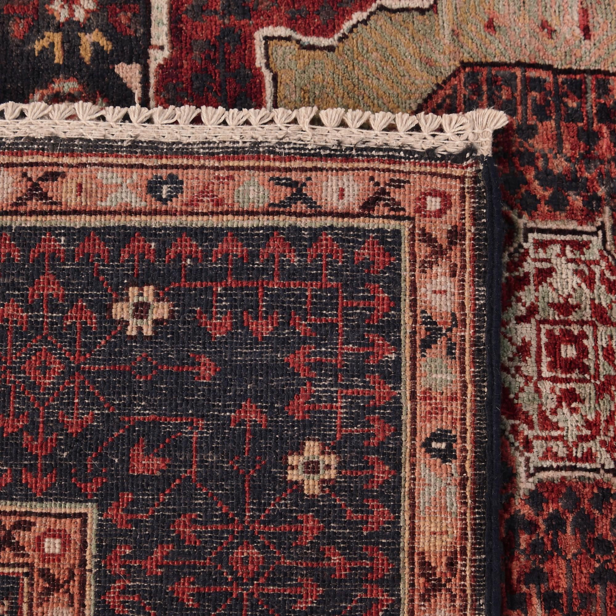 155cm x 195cm Hand Knotted Mamluk Ziegler Rug