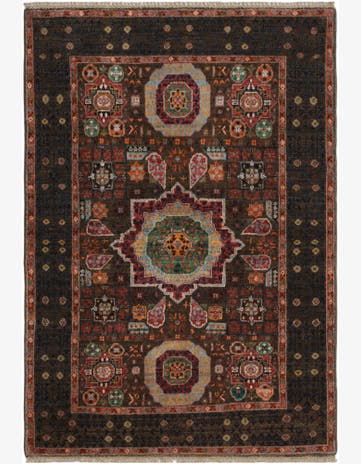 3' 5 x 4' 9 Hand Knotted Mamluk Ziegler Rug