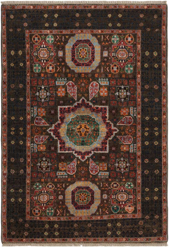 3' 5 x 4' 9 Hand Knotted Mamluk Ziegler Rug