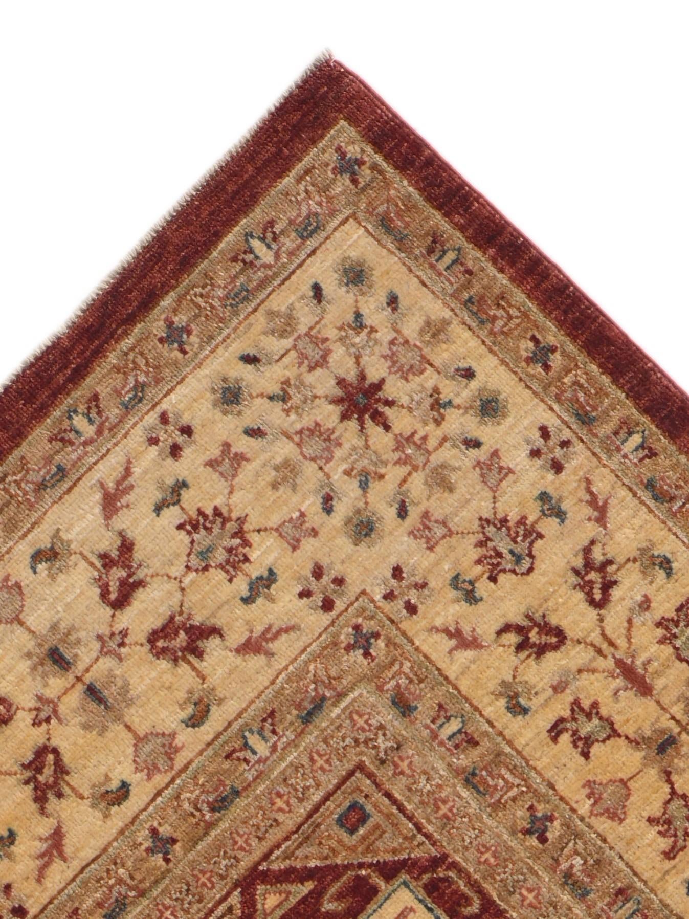 6' 11 x 9' 10 Hand Knotted Mamluk Ziegler Rug