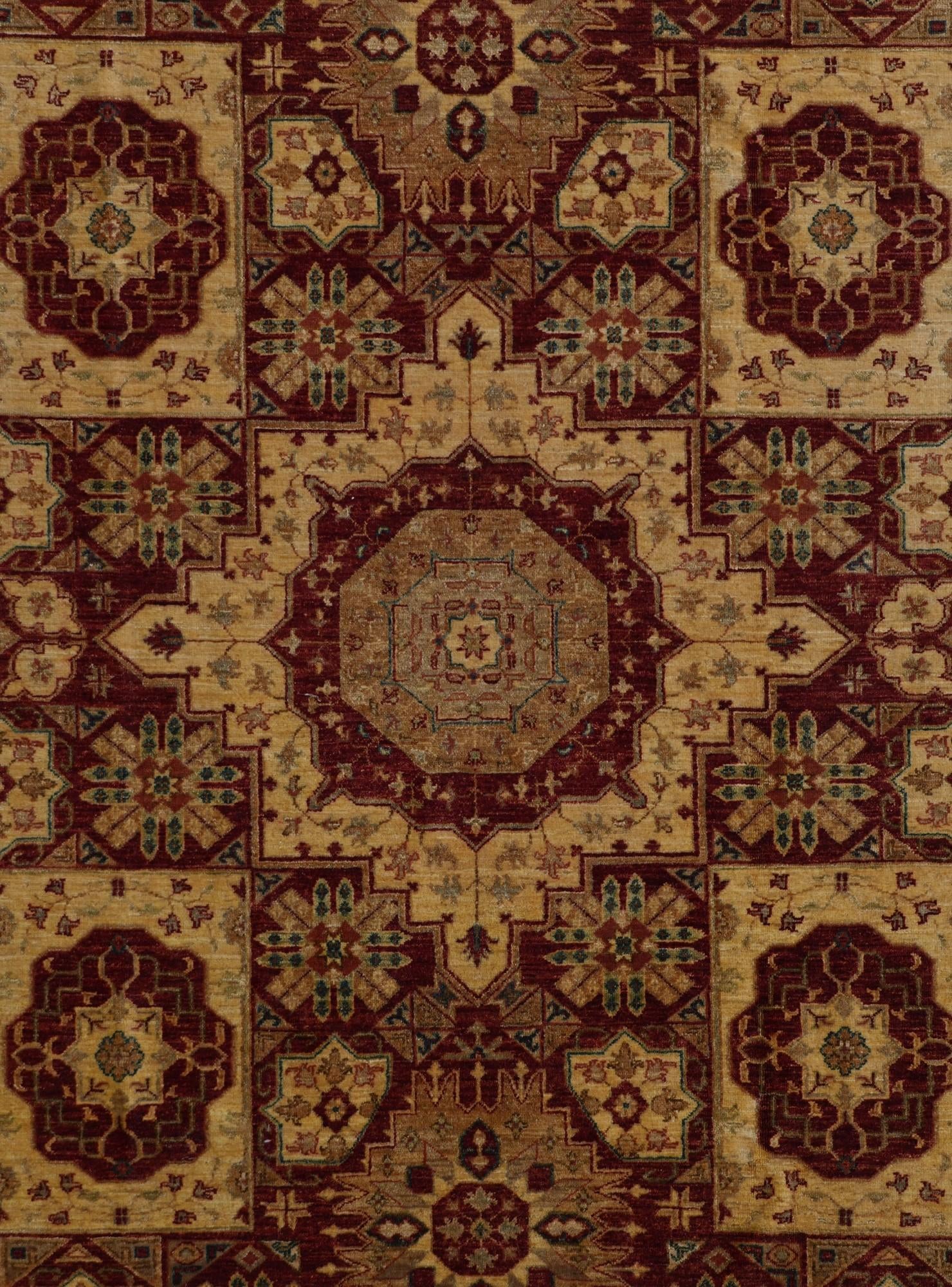 6' 11 x 9' 10 Hand Knotted Mamluk Ziegler Rug