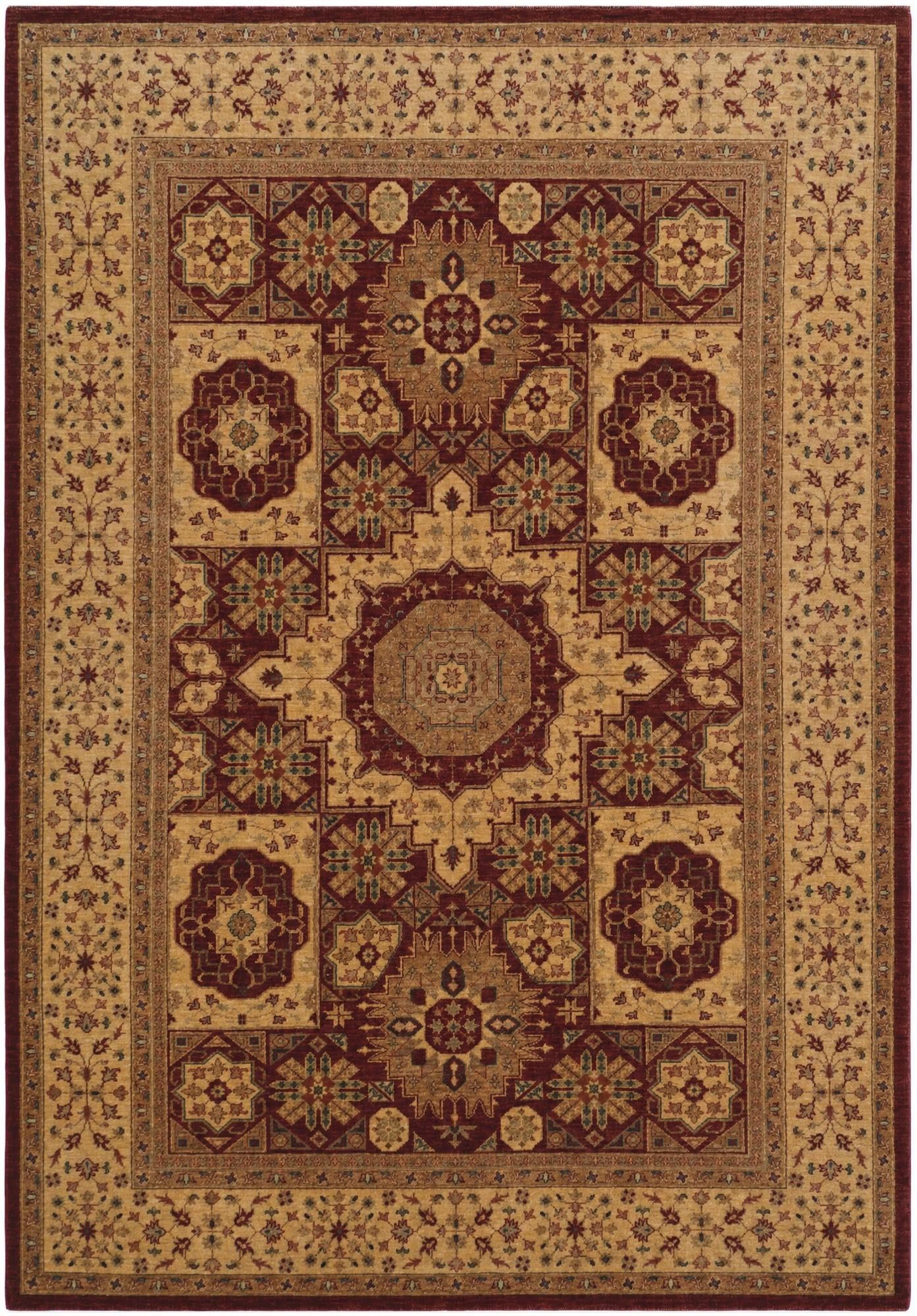 6' 11 x 9' 10 Hand Knotted Mamluk Ziegler Rug