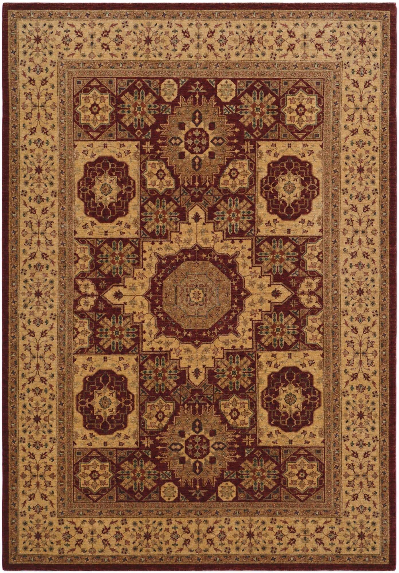 6' 11 x 9' 10 Hand Knotted Mamluk Ziegler Rug