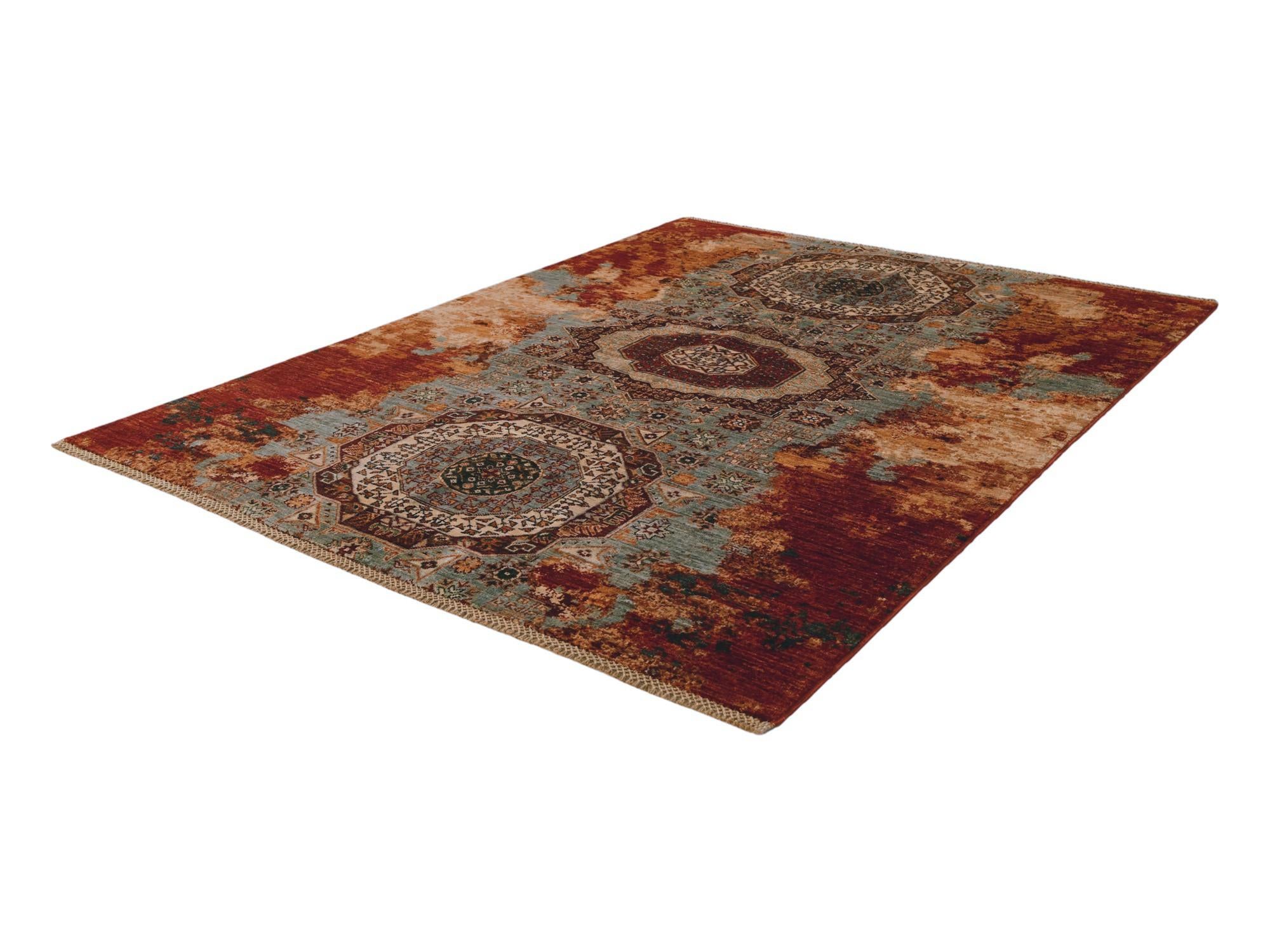 5' 1 x 6' 8 Hand Knotted Mamluk Ziegler Rug