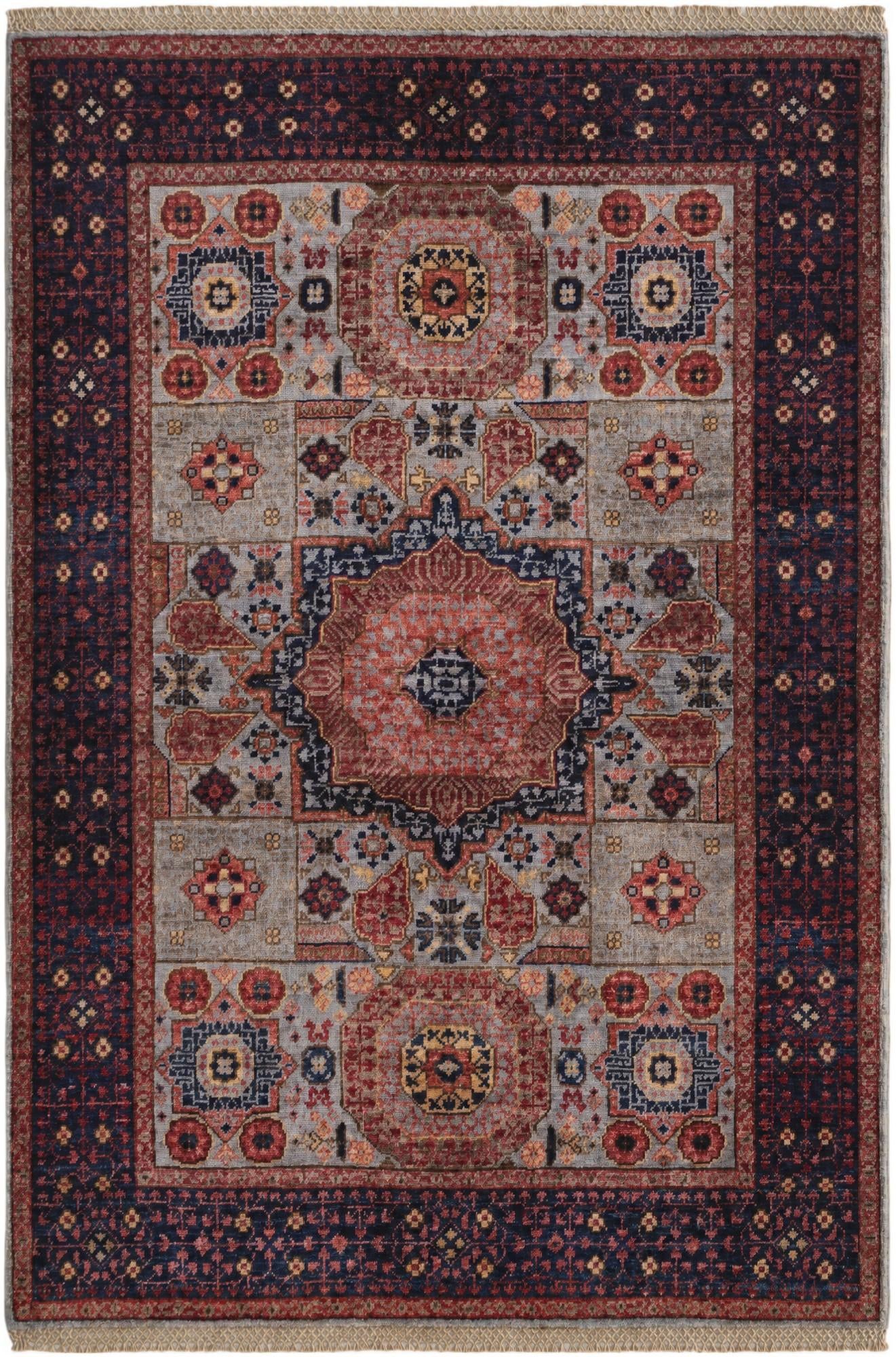 3' 5 x 5' Hand Knotted Mamluk Ziegler Rug