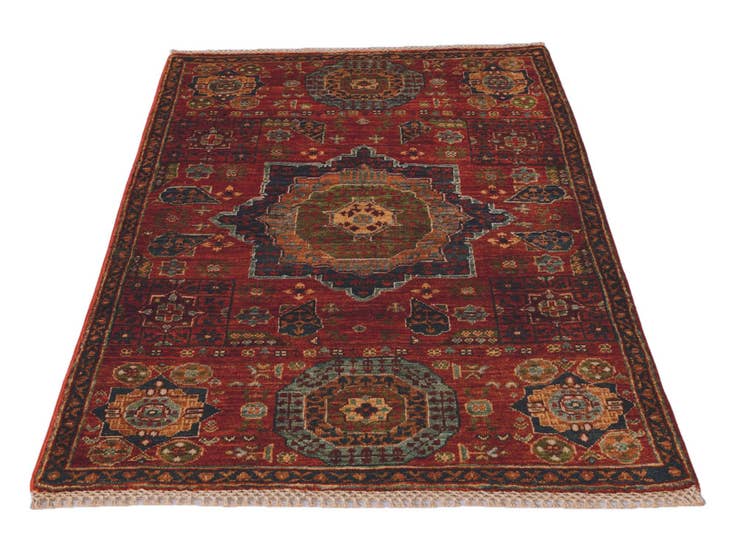 Detail image of 2' 7 x 3' 10 Hand Knotted Mamluk Ziegler Rug