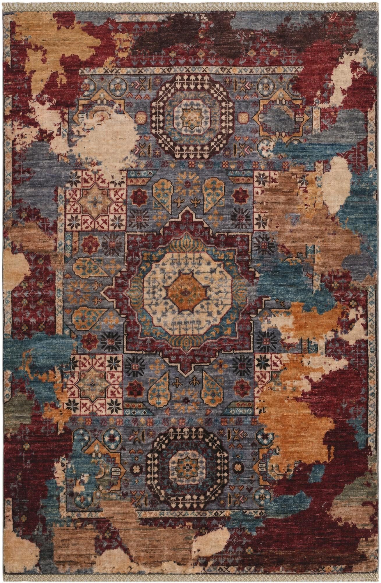 3' 3 x 4' 11 Hand Knotted Mamluk Ziegler Rug