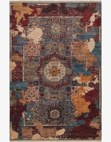 3' 3 x 4' 11 Hand Knotted Mamluk Ziegler Rug