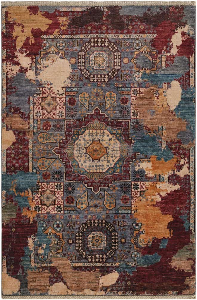 3' 3 x 4' 11 Hand Knotted Mamluk Ziegler Rug