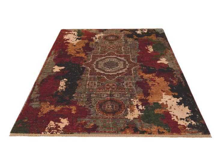 Detail image of 5' x 6' 10 Hand Knotted Mamluk Ziegler Rug