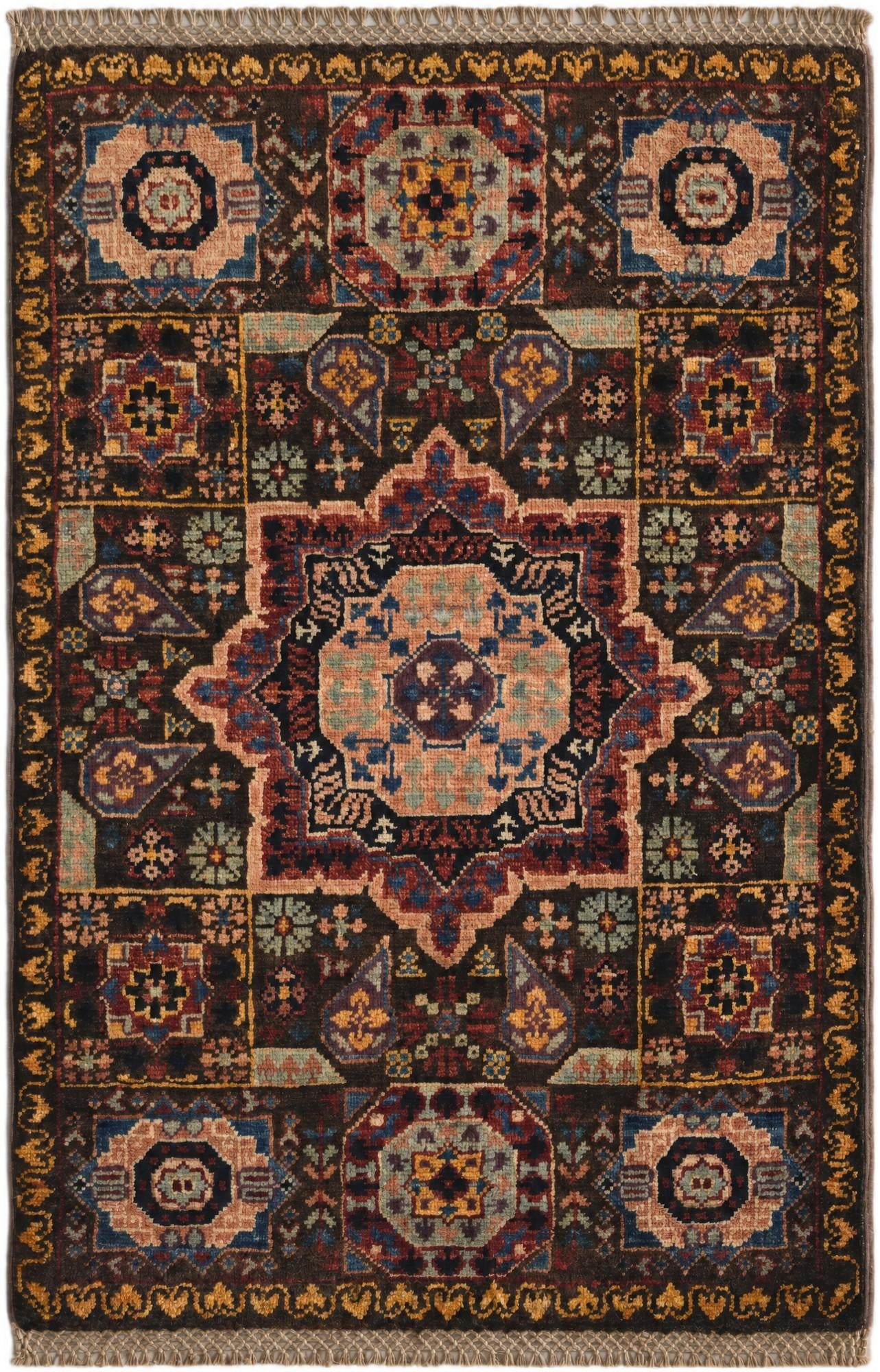 2' x 2' 11 Hand Knotted Mamluk Ziegler Rug