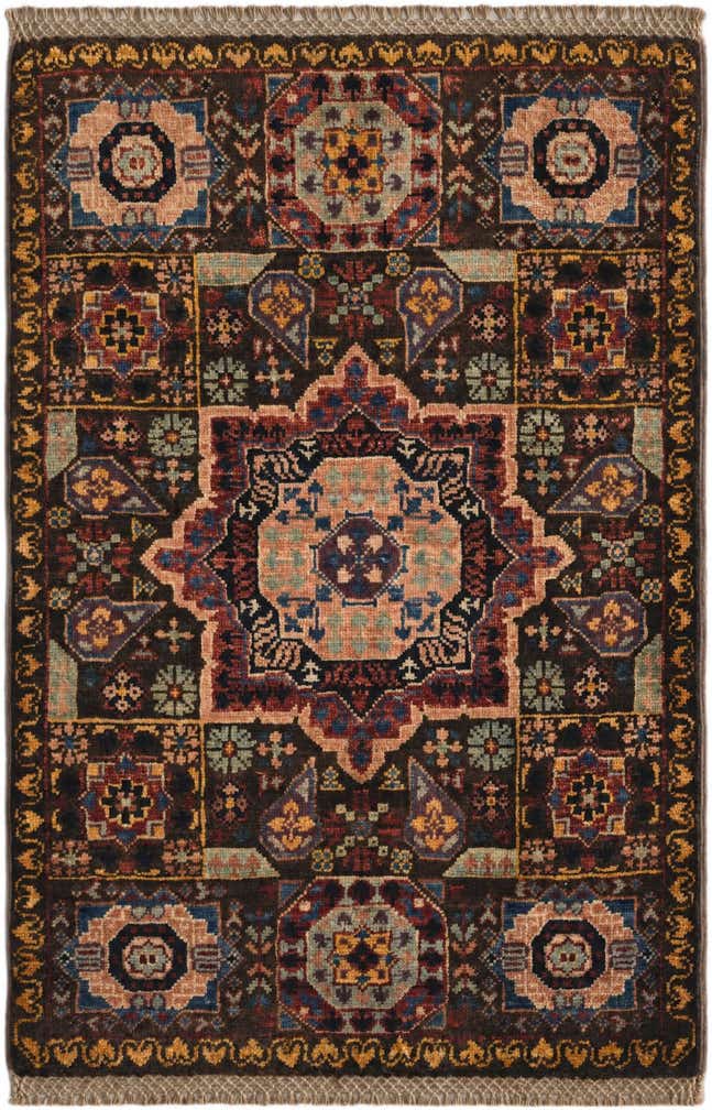 2' x 2' 11 Hand Knotted Mamluk Ziegler Rug