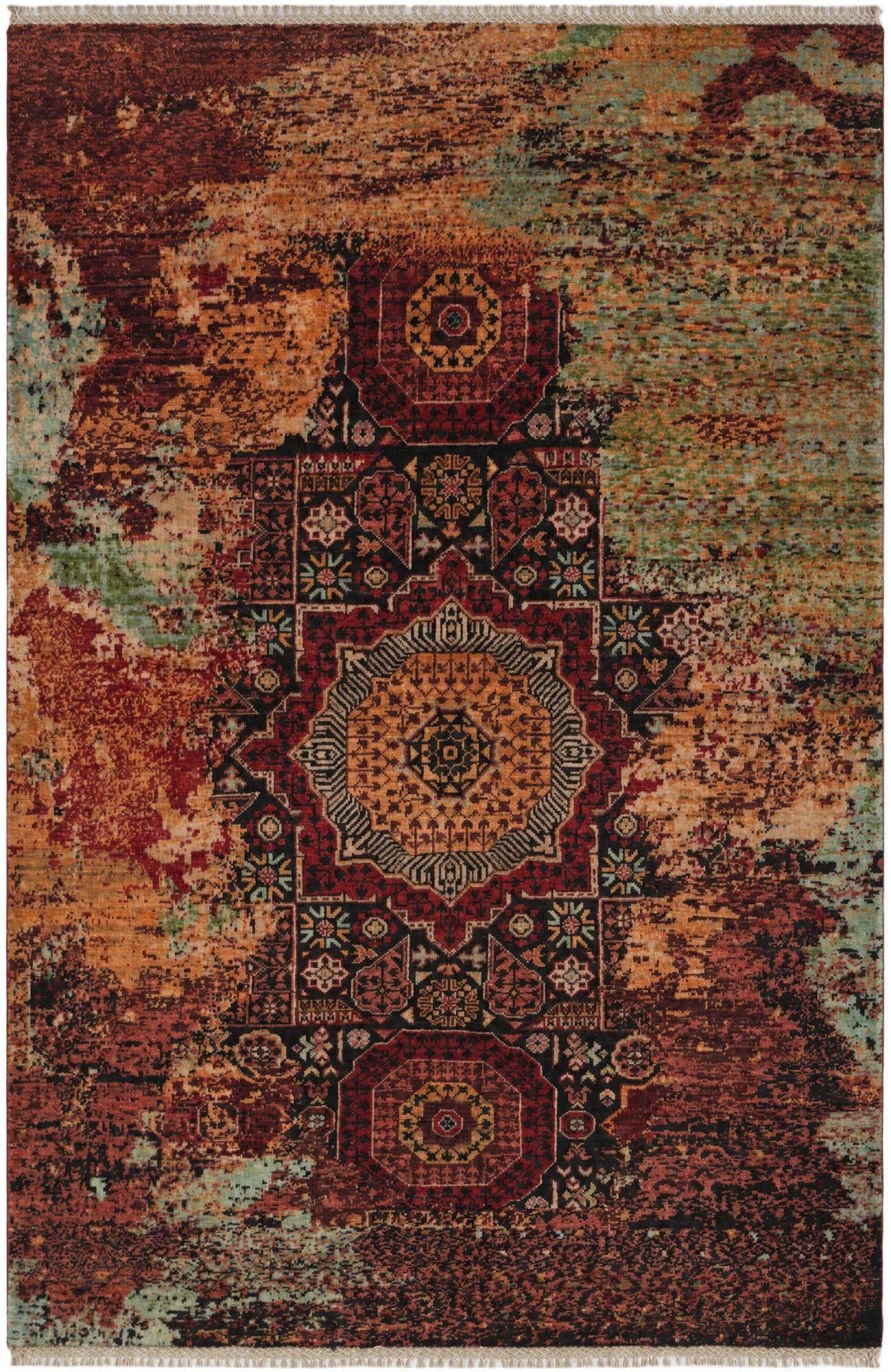 4' x 6' Hand Knotted Mamluk Ziegler Rug