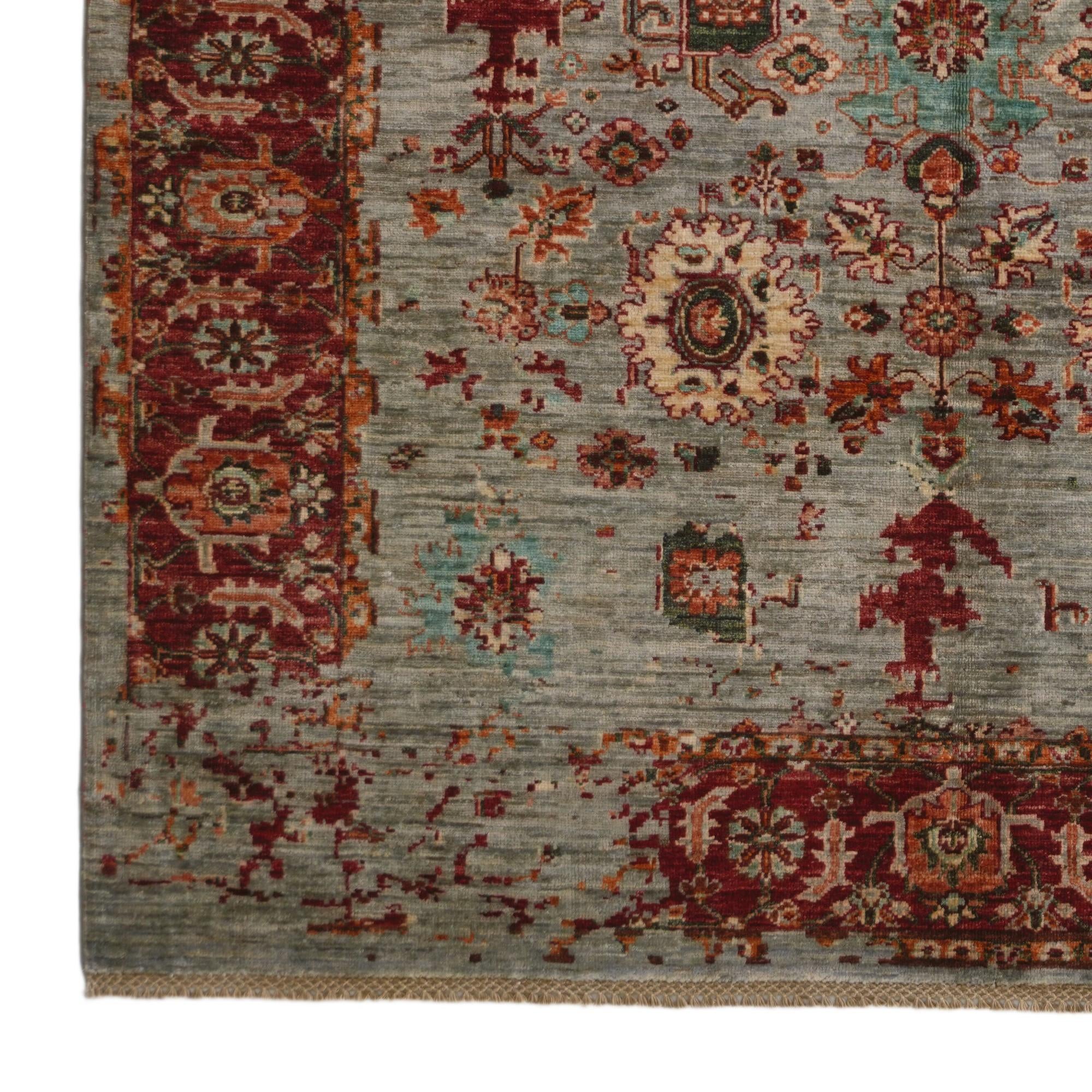 5' 2 x 6' 6 Hand Knotted Mamluk Ziegler Rug
