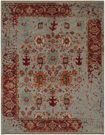 5' 2 x 6' 6 Hand Knotted Mamluk Ziegler Rug