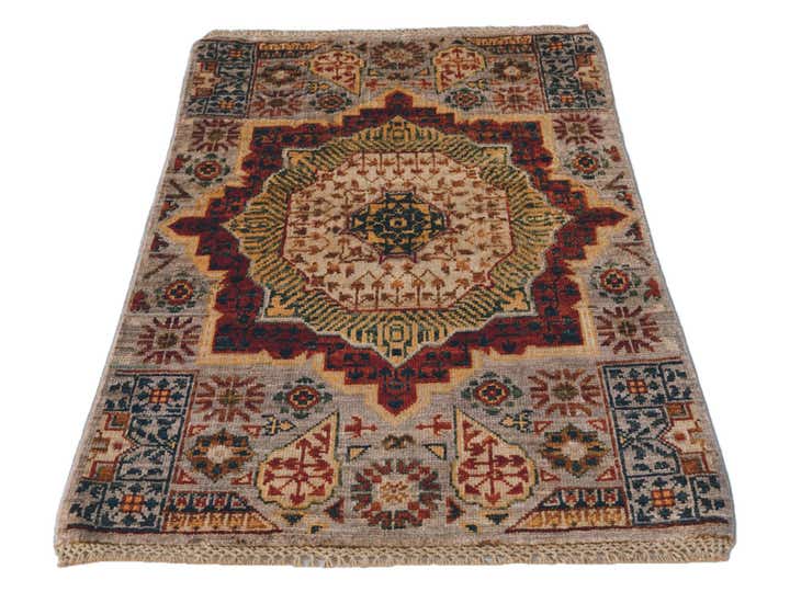 2' x 3' 2 Hand Knotted Mamluk Ziegler Rug