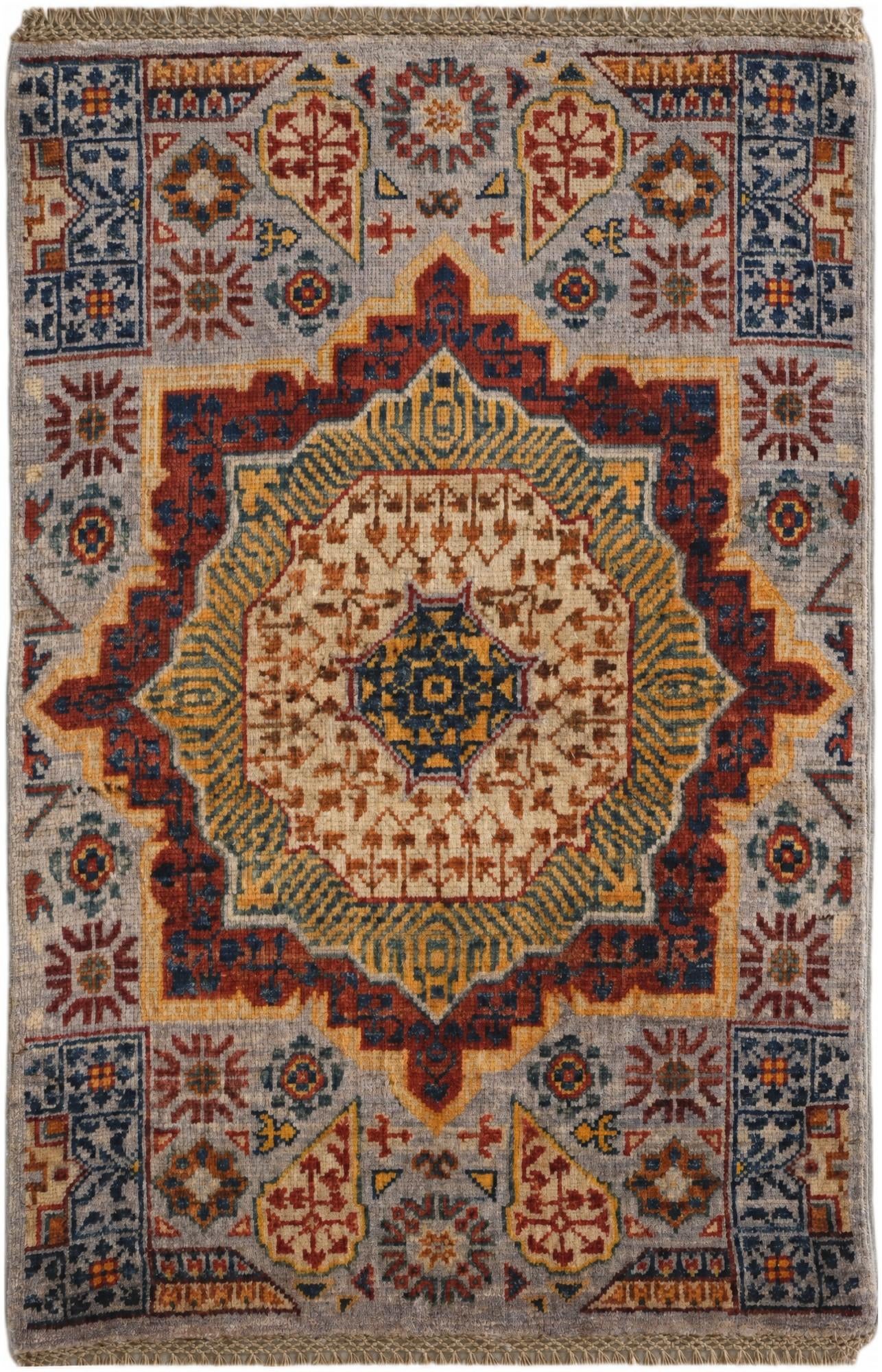 2' x 3' 2 Hand Knotted Mamluk Ziegler Rug