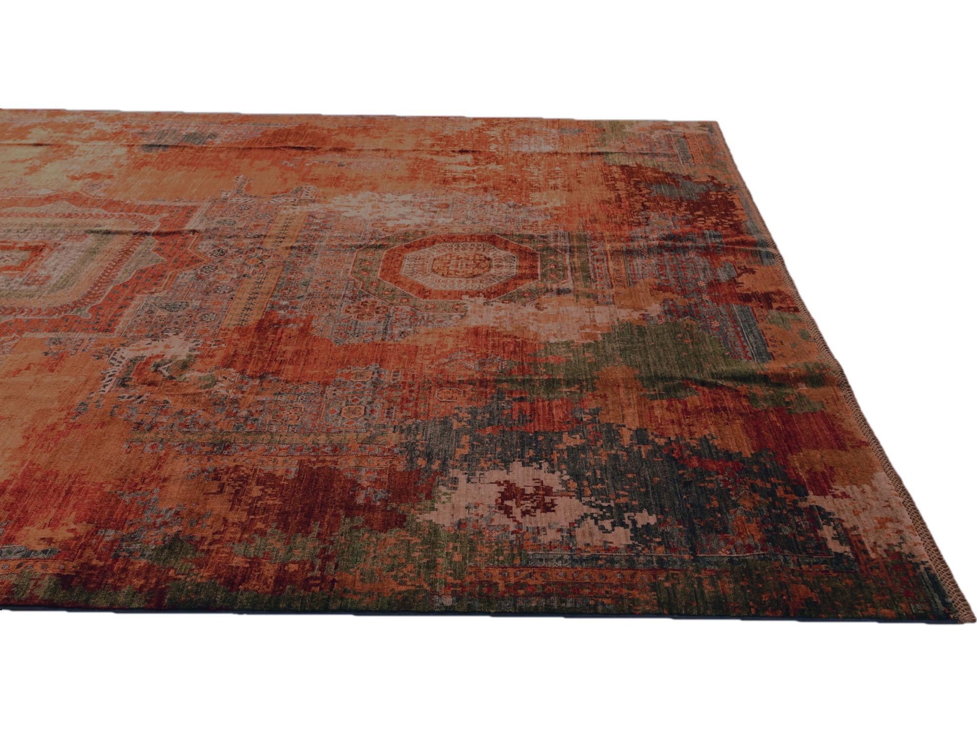 9' 10 x 13' 4 Hand Knotted Mamluk Ziegler Rug