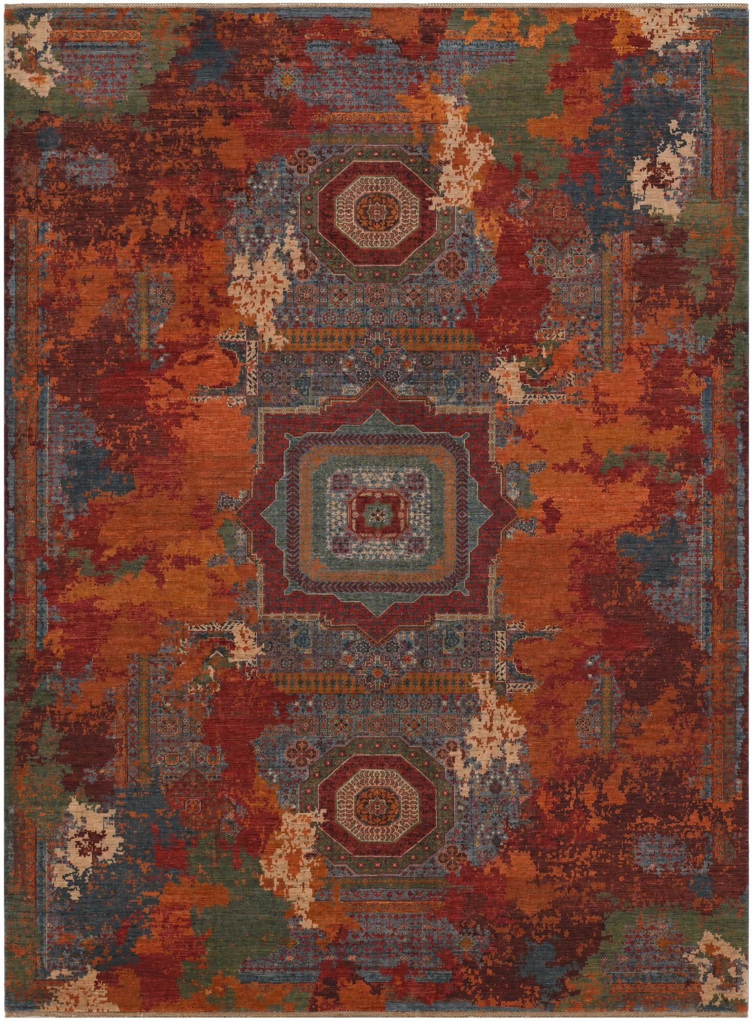 9' 10 x 13' 4 Hand Knotted Mamluk Ziegler Rug