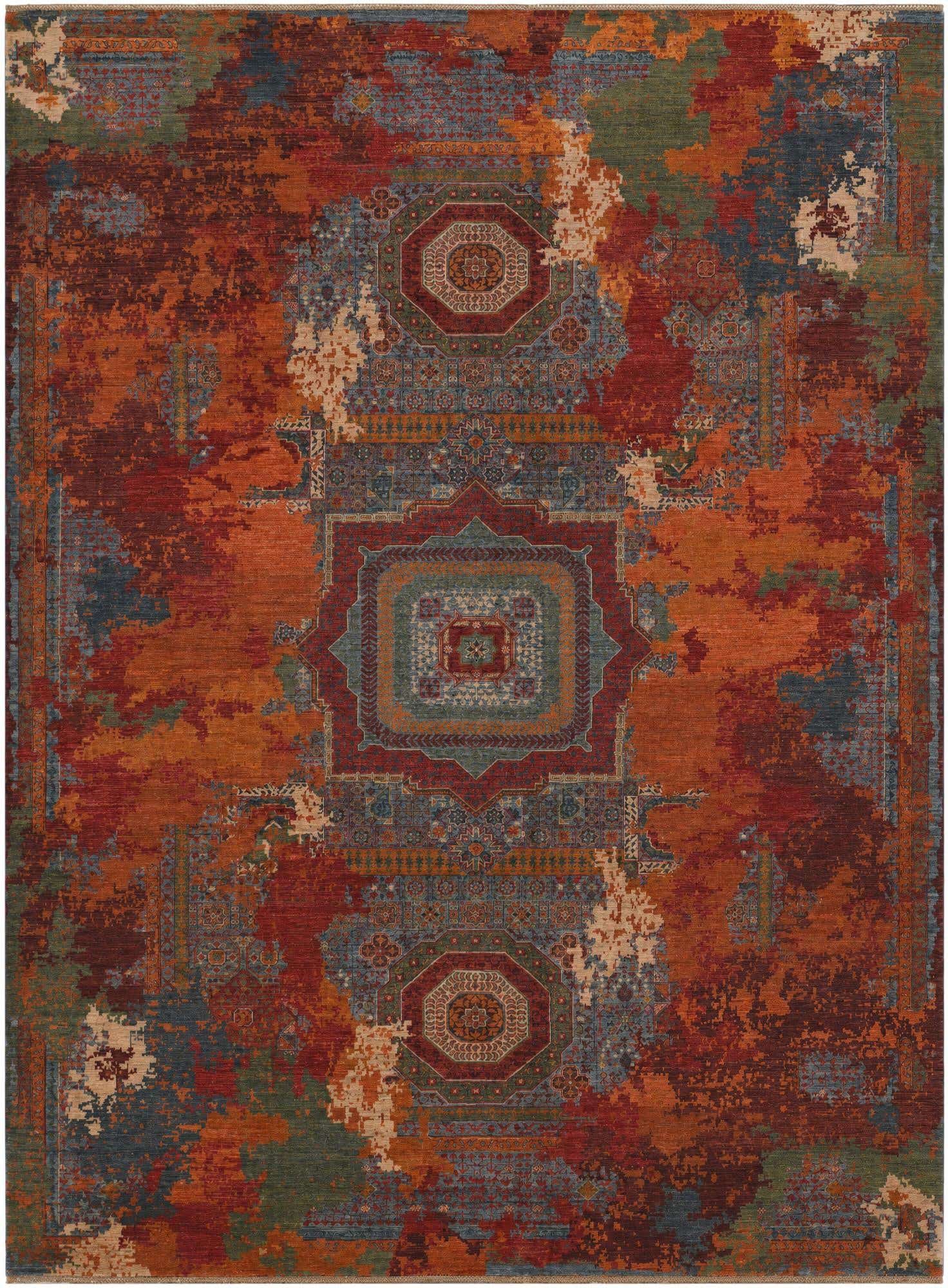 9' 10 x 13' 4 Hand Knotted Mamluk Ziegler Rug