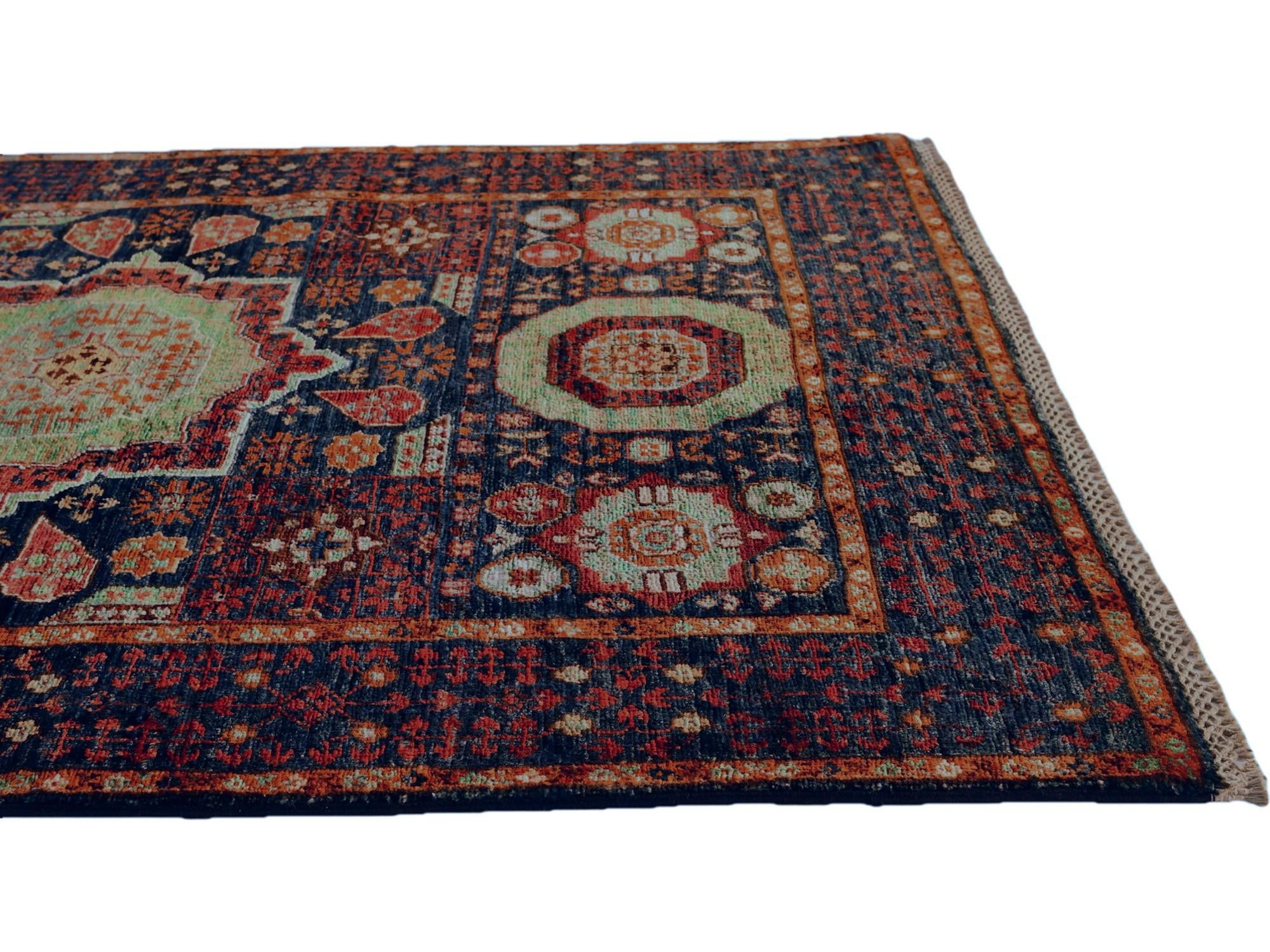 3' 4 x 5' 1 Hand Knotted Mamluk Ziegler Rug