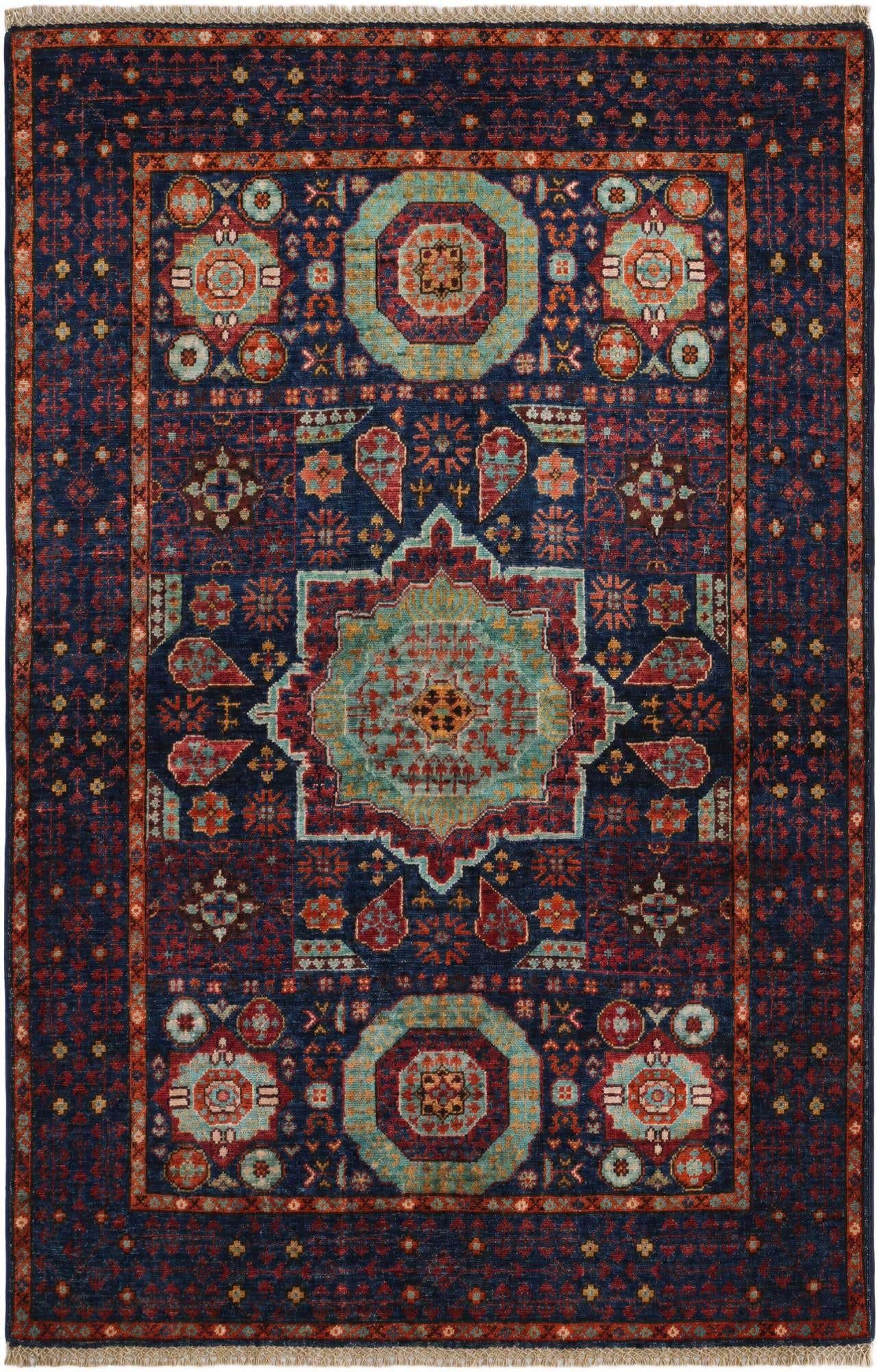 3' 4 x 5' 1 Hand Knotted Mamluk Ziegler Rug