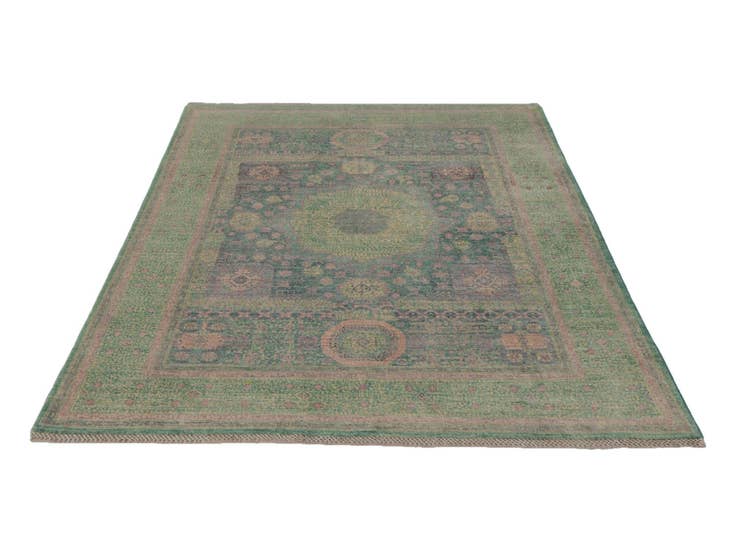 Detail image of 5' x 6' 5 Hand Knotted Mamluk Ziegler Rug